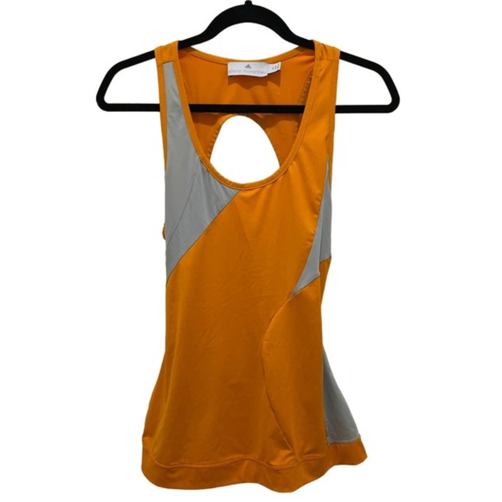 Adidas by Stella McCartney Orange & Gray Workout Tank Top